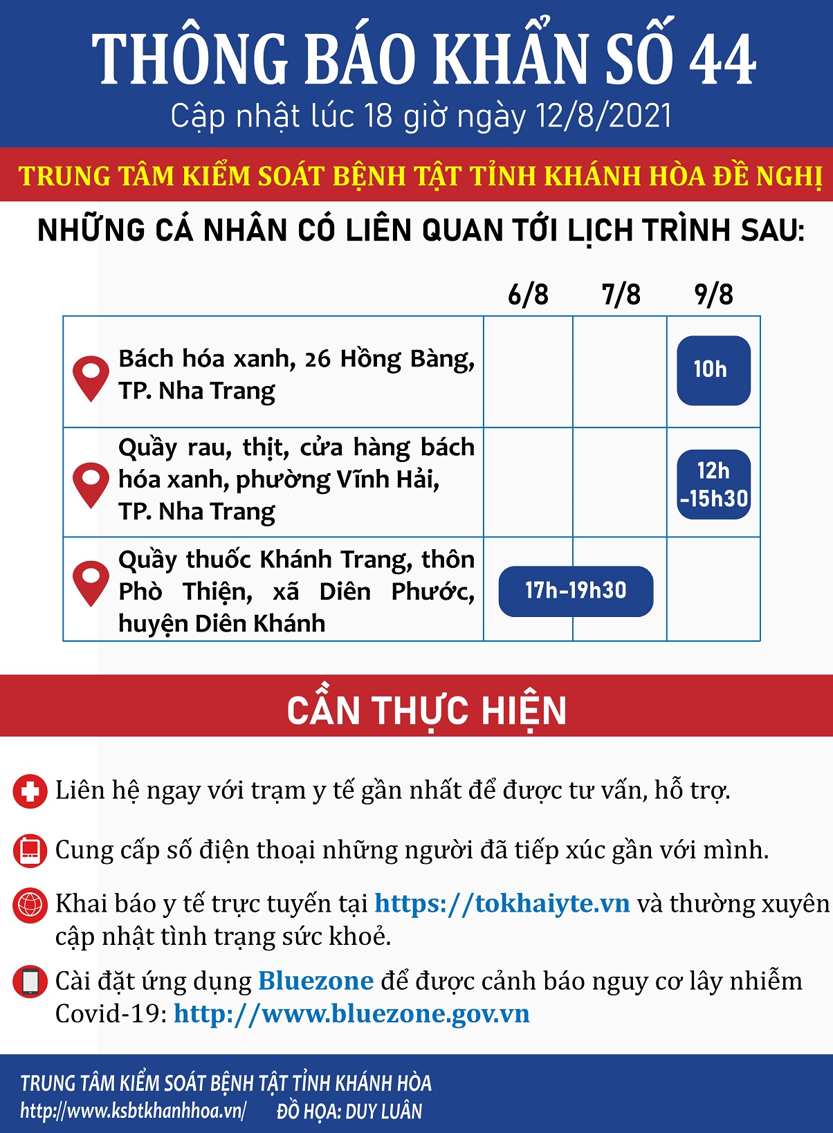 THÔNG BÁO KHẨN SỐ 44